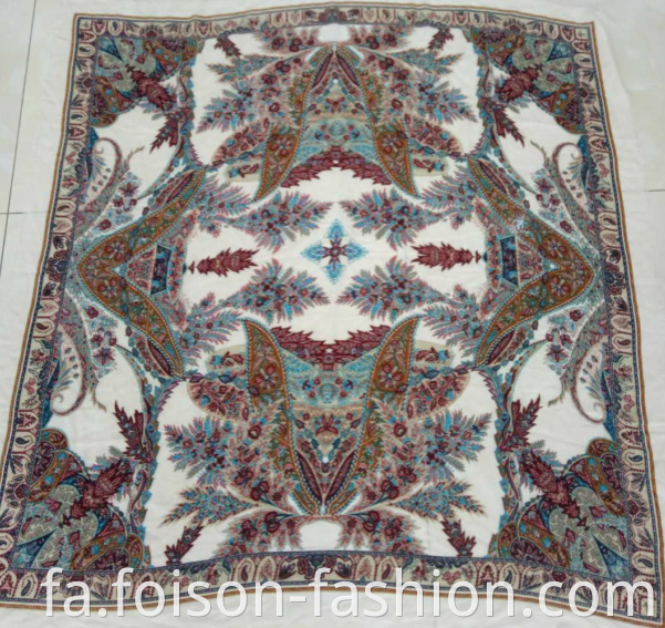 New Style Polyester Print Scarf Silk Square Scarf Colorful2